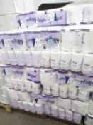 A pallet to contain a large Qty of Whisper Wultraz, Whisper Ultra Toilet Rolls 40 rolls per pack