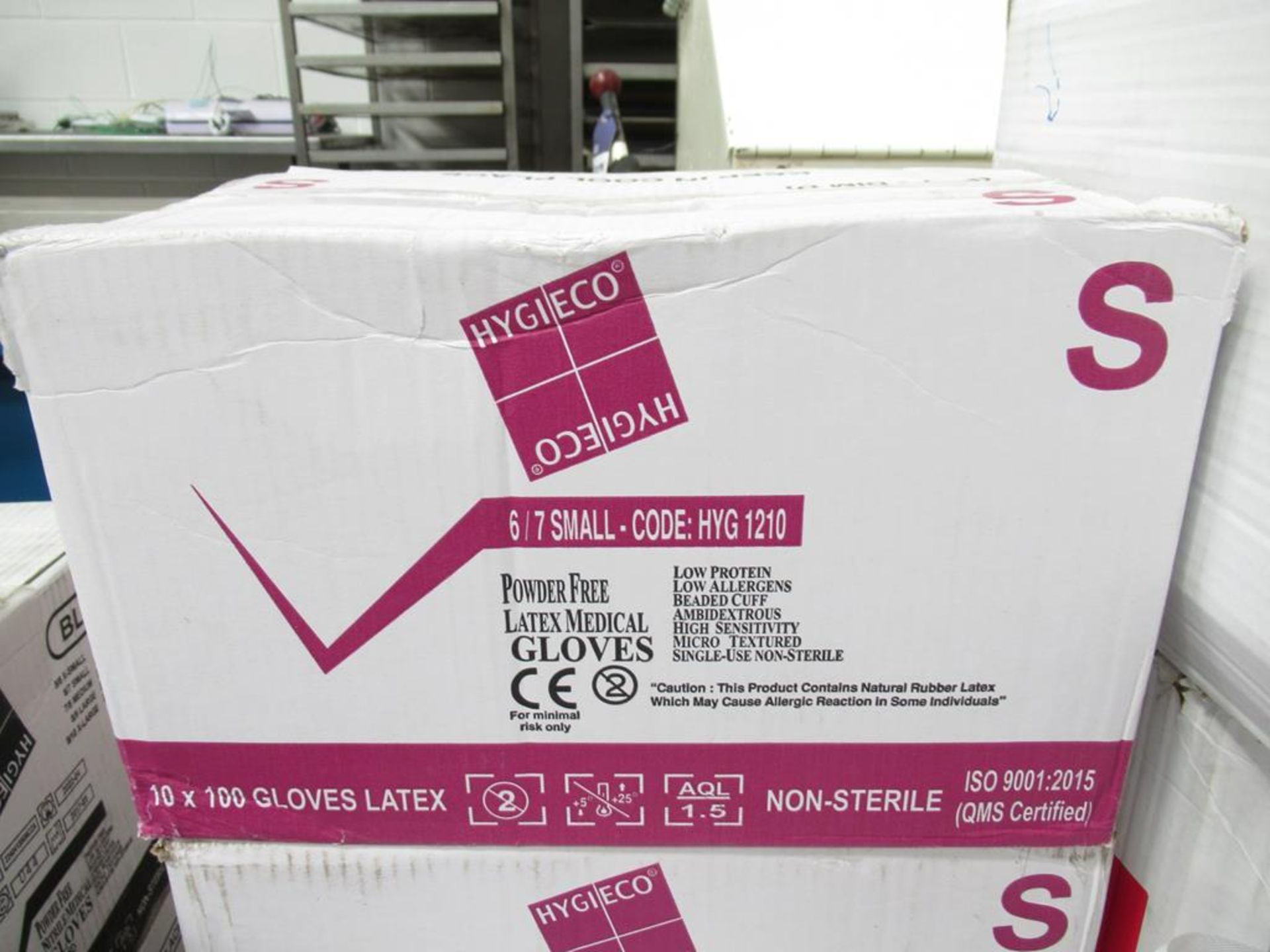 Approx 4.5 x boxes of Hygieco Powder Free Nitrile Medical Gloves Large/Medium/Small - Image 3 of 3