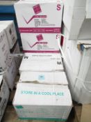 Approx 4.5 x boxes of Hygieco Powder Free Nitrile Medical Gloves Large/Medium/Small