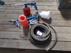 2 x Pneumatic Spray Guns, 1 Pneumatic Air Gun, etc