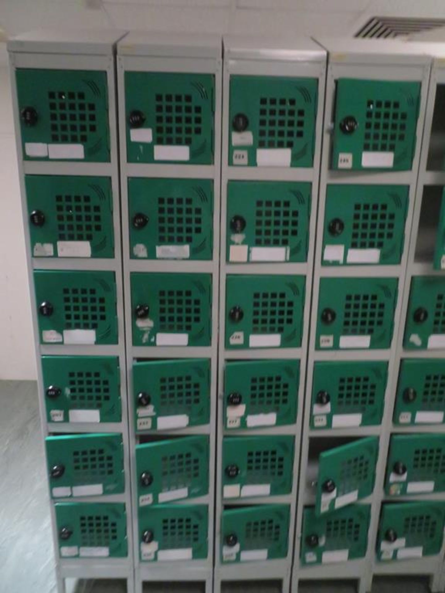 25 x Banks of 6 Lockers with combination locks etc - Image 4 of 9