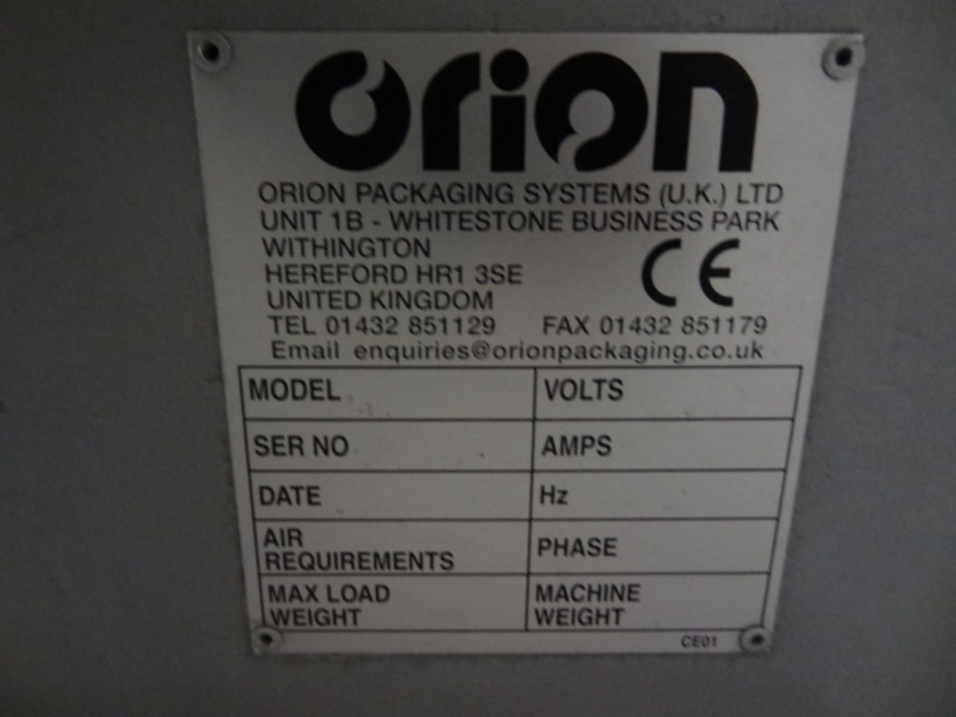 Orion Pallet wrapper. - Image 4 of 6