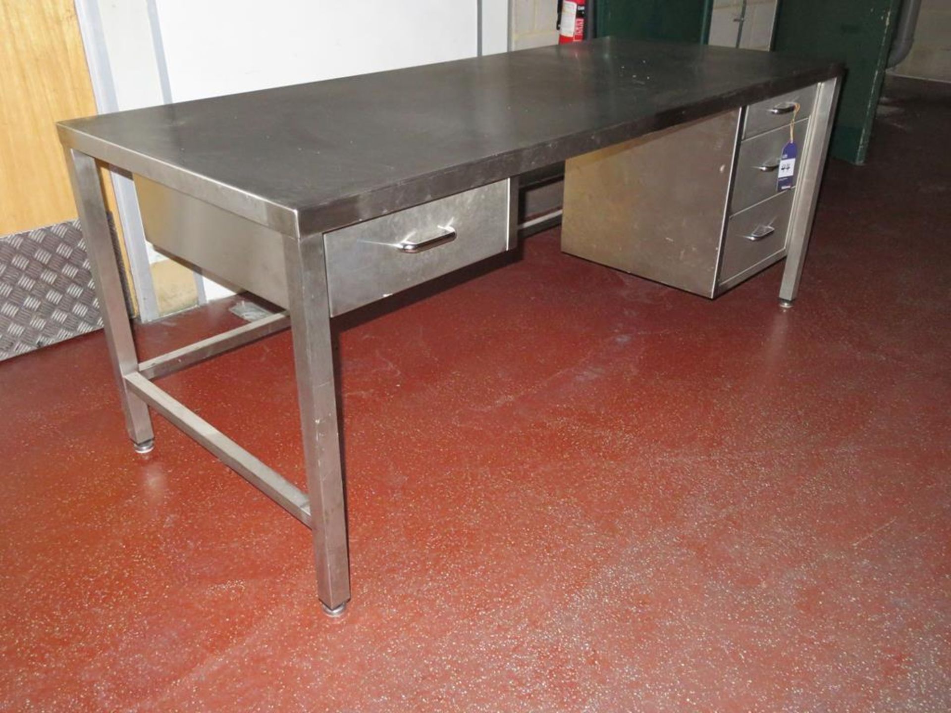 Teknomek Stainless Steel Desk - Image 4 of 4