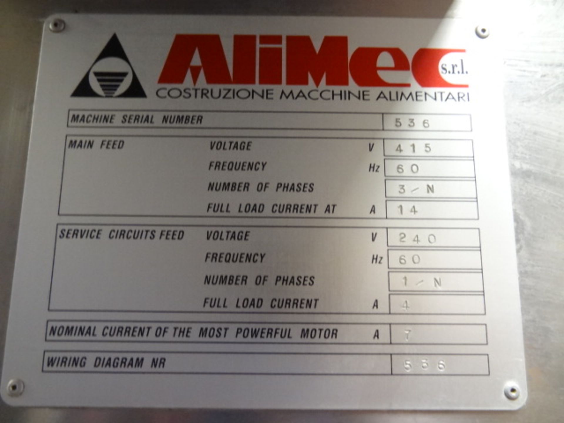 Alimec. 6 Head oiling unit & Alimec twin line, depositing and injection - Image 4 of 13
