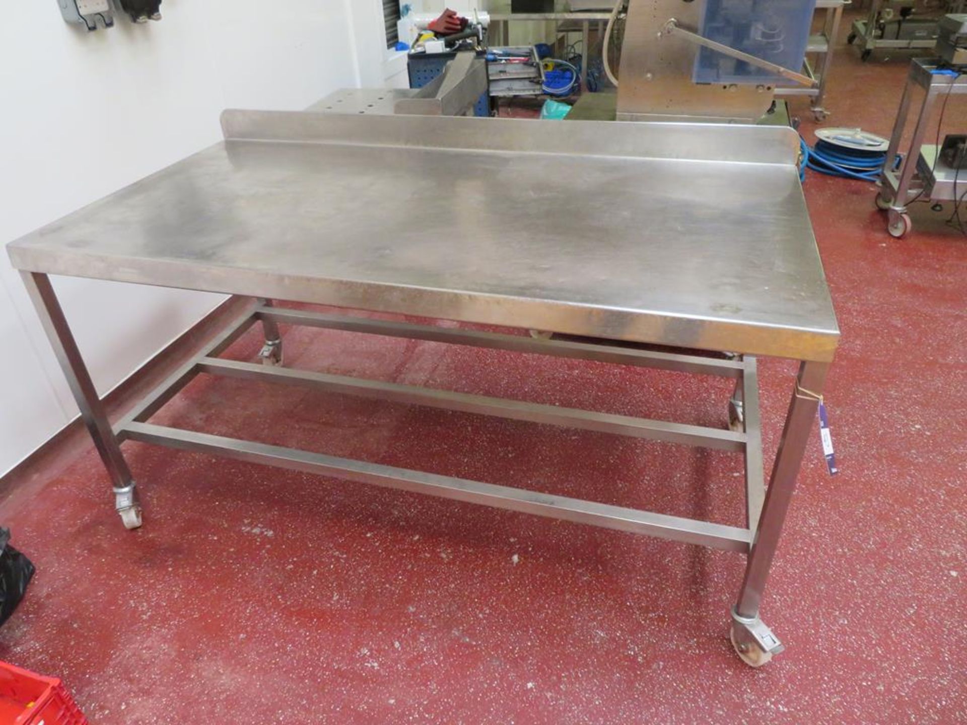 Stainless Steel Mobile Prep Table etc