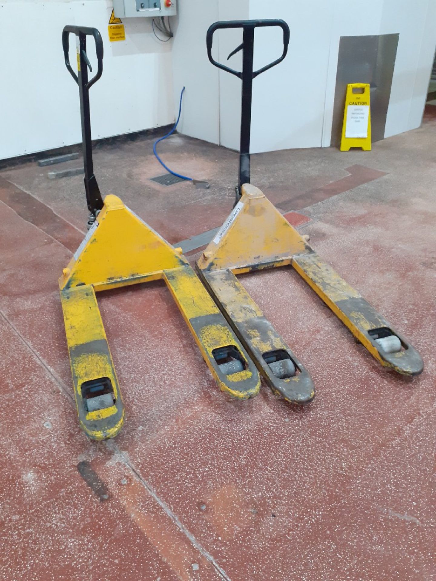 2 x Pallet/Pump trucks