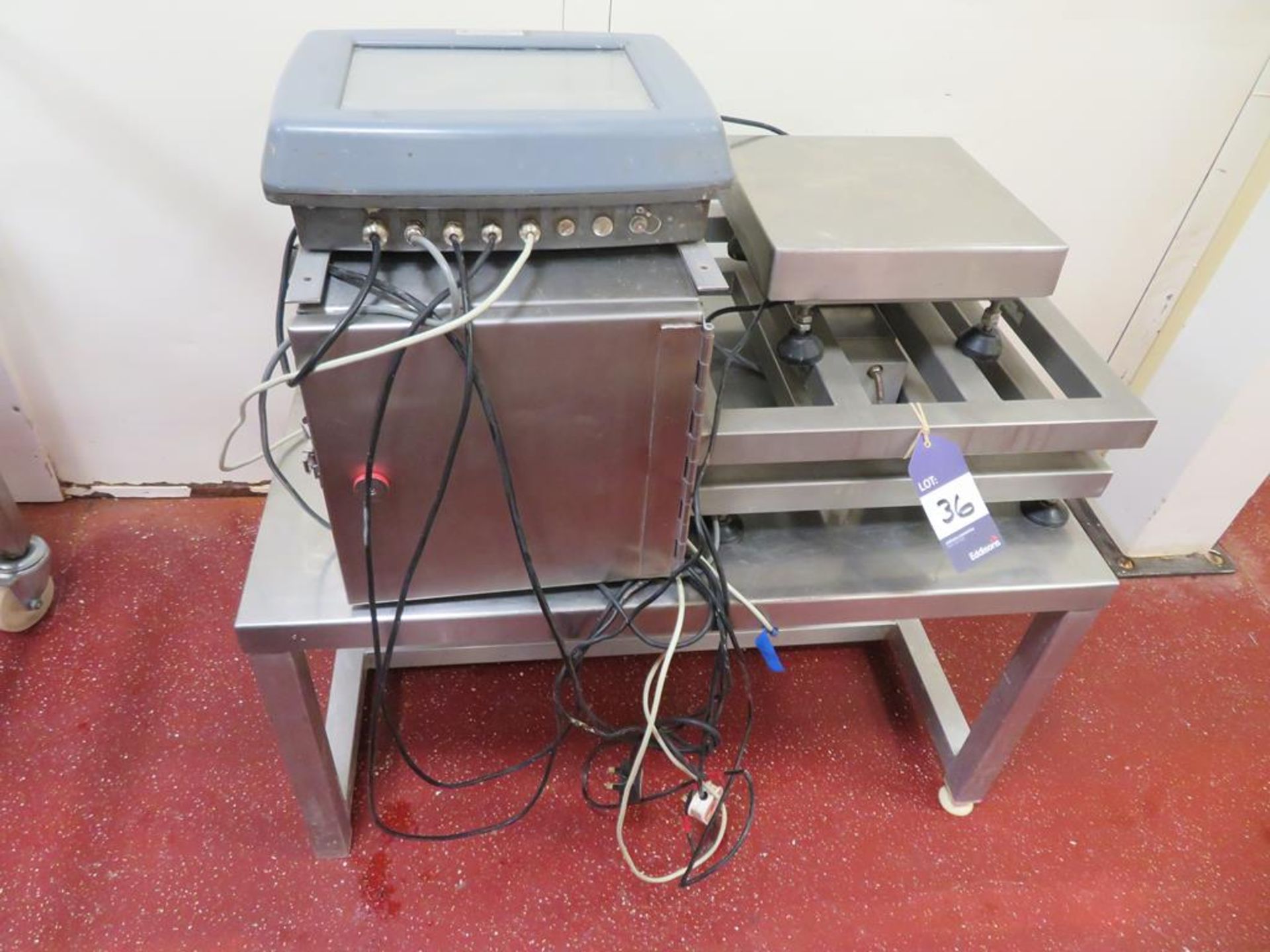 2 x Weighing Platforms, Digital Read Out, Stainless Steel Cabinet & Bench - Image 6 of 6