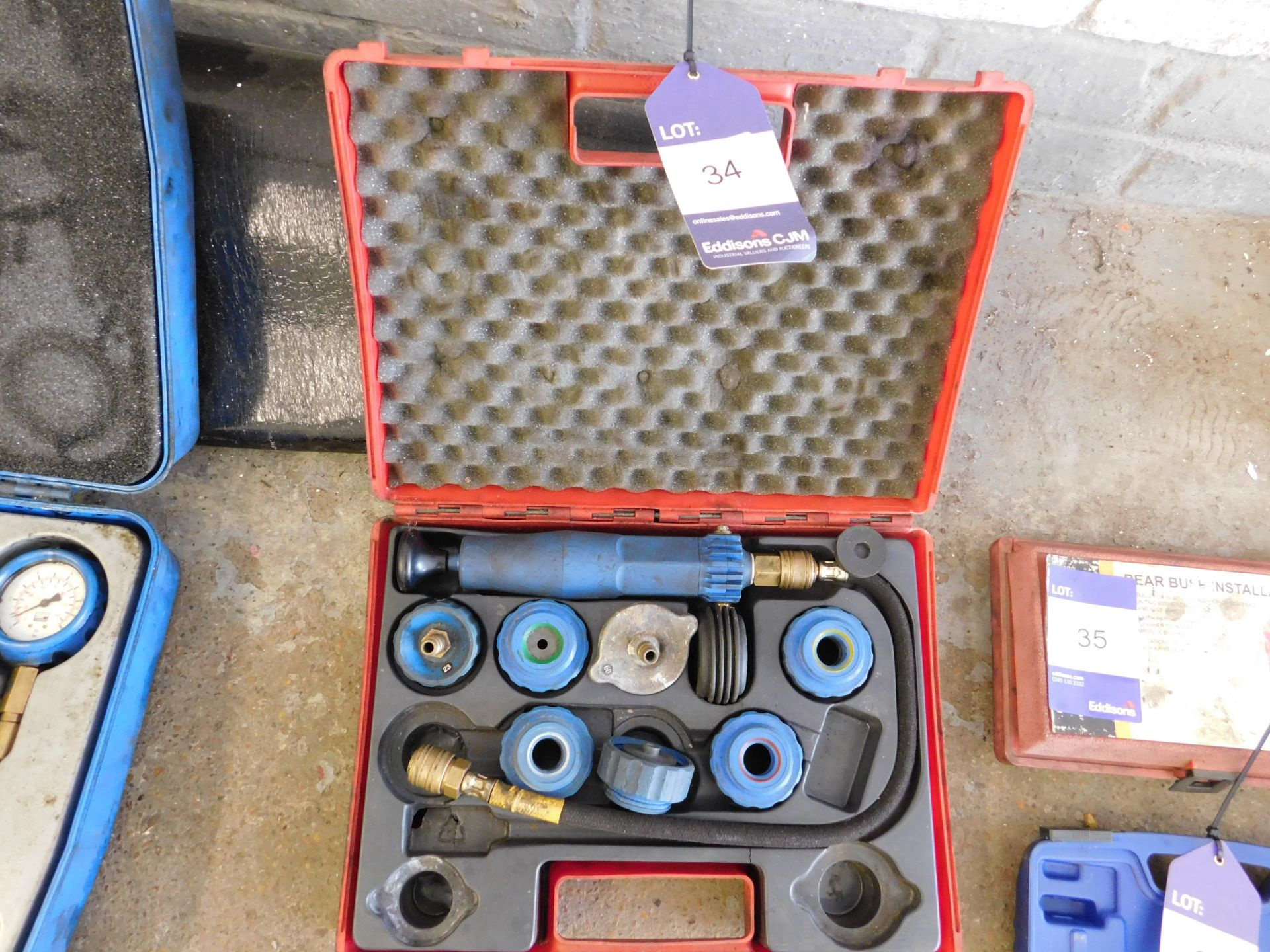 Unbadged coolant pressure tester kit