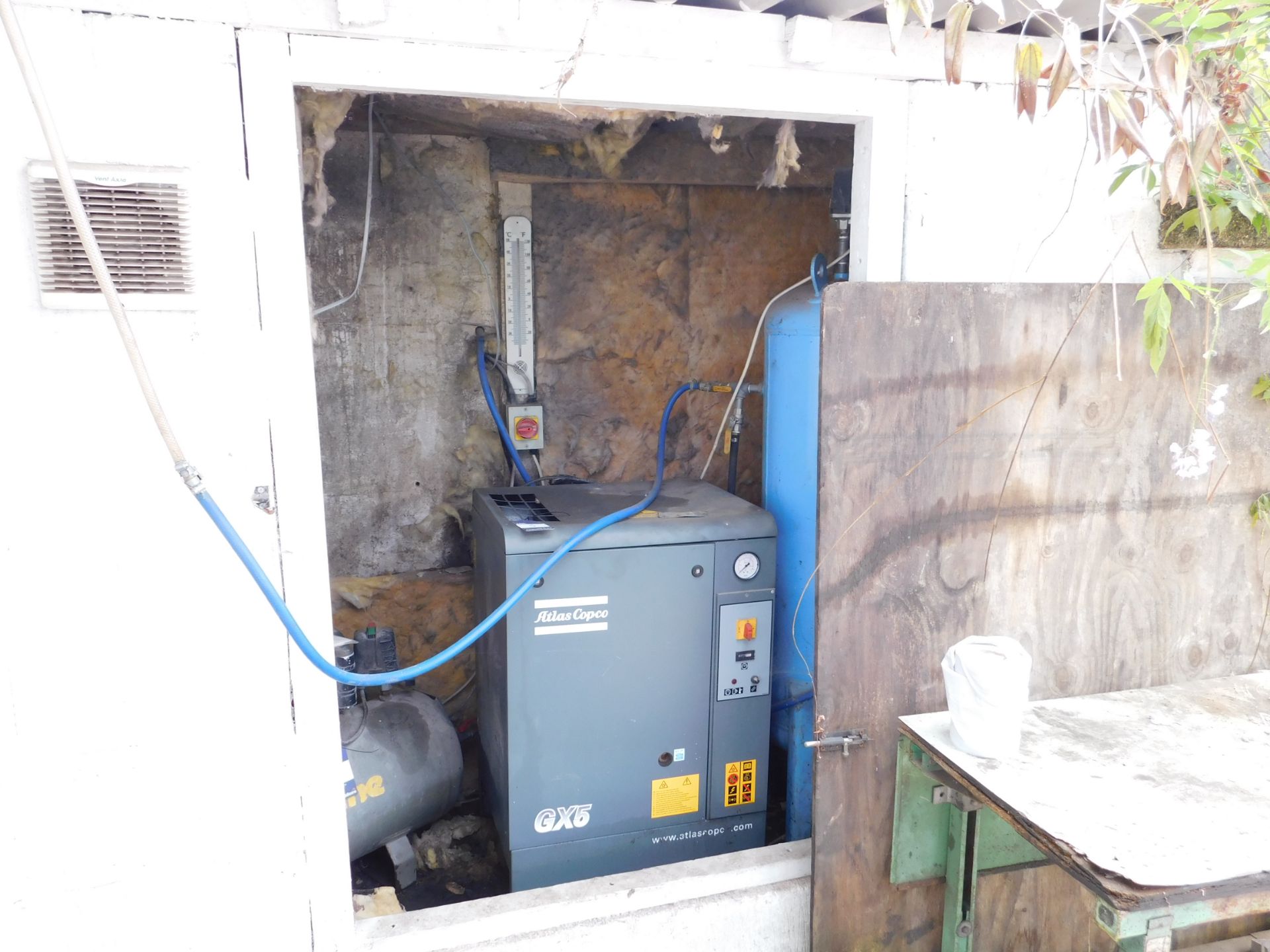 Atlas Copco GX5 Compressor with Free Standing Tank – Disconnection required by a qualified engineer - Image 3 of 3