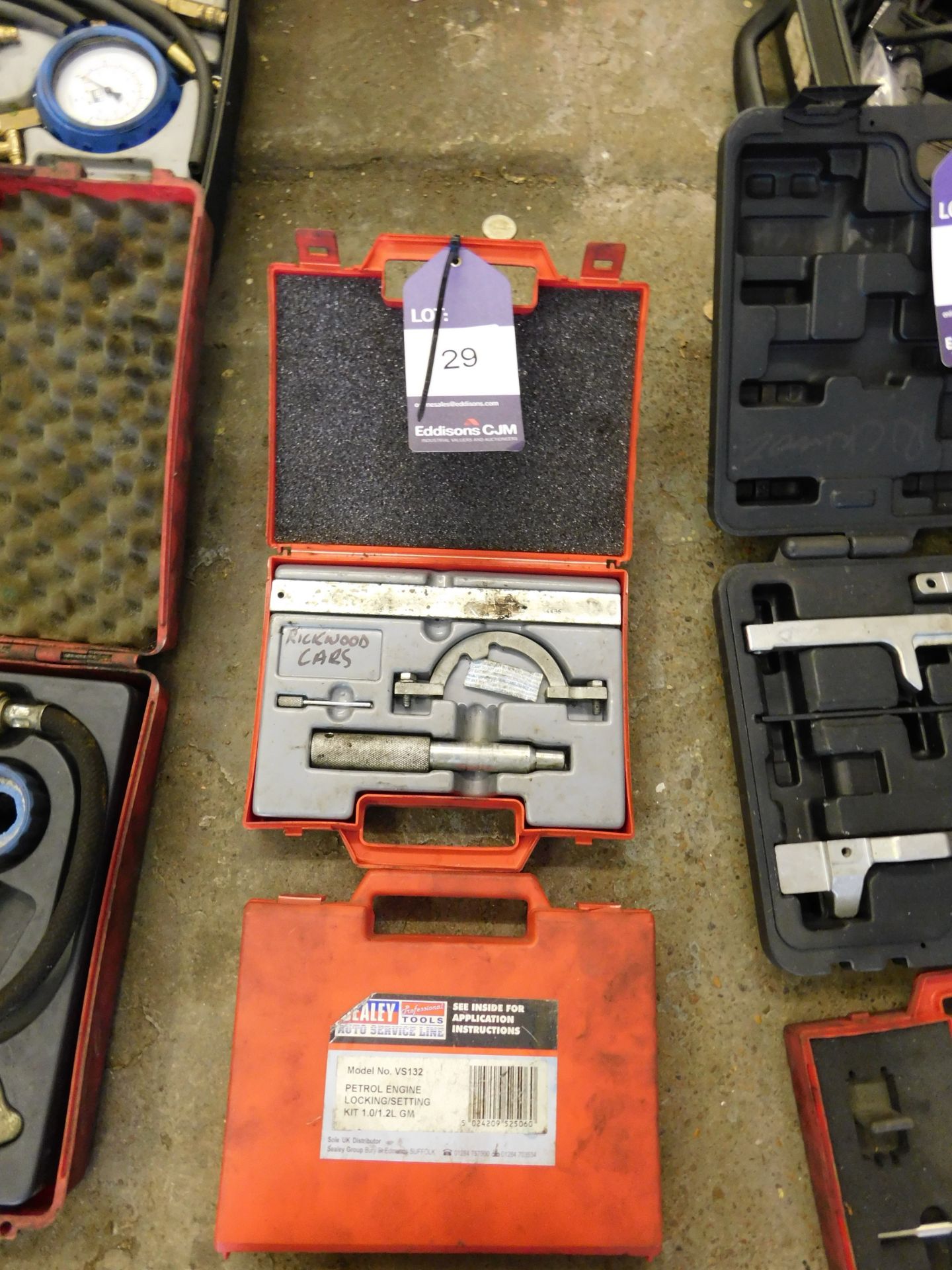 Pair of Sealey engine locking kits