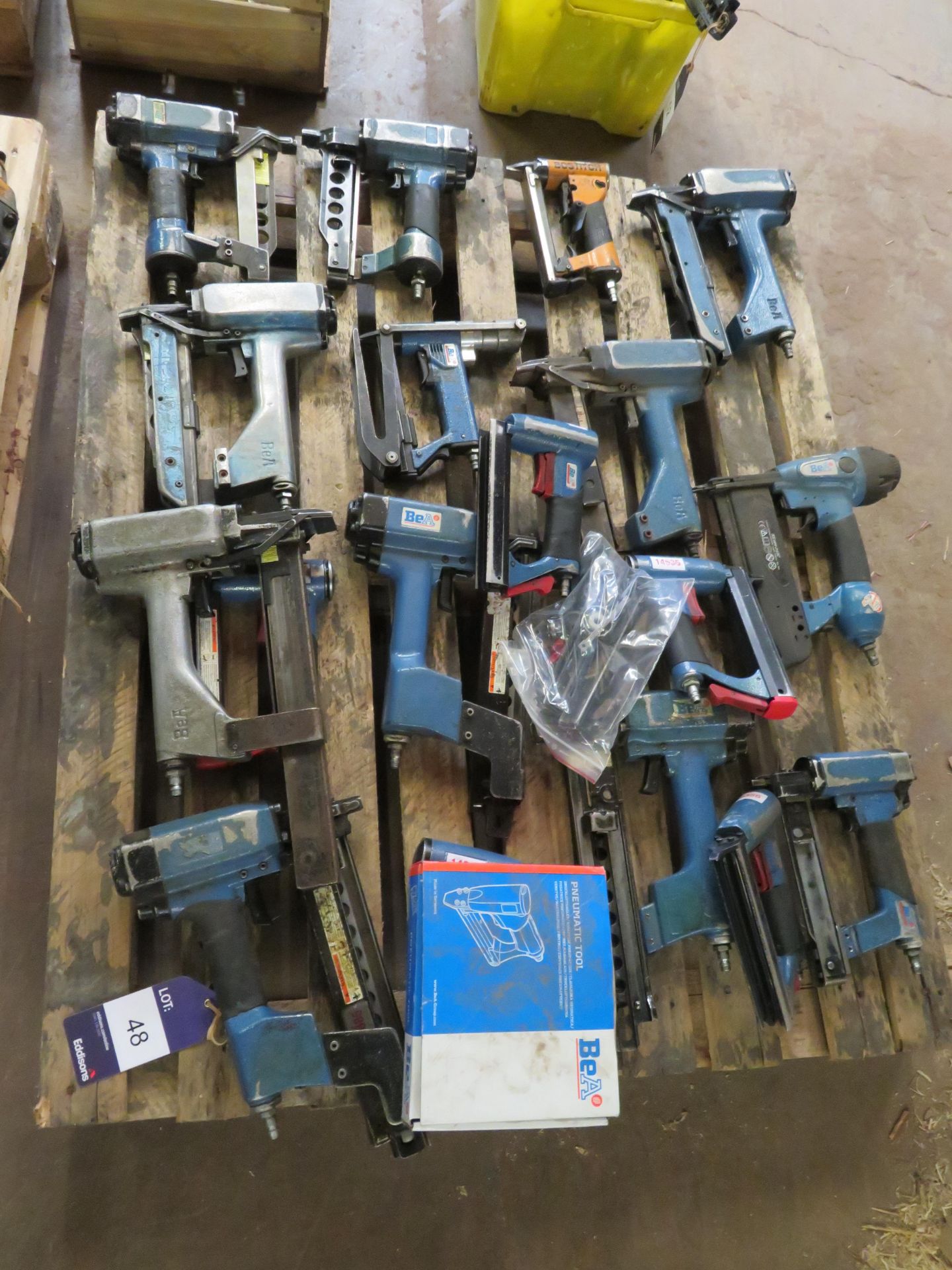 Pallet to contain Qty of Pneumatic Staple Guns