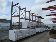8 bays of Steel Cantilever Racking Please Note Buyer to Remove PLEASE NOTE This lot is to be collect