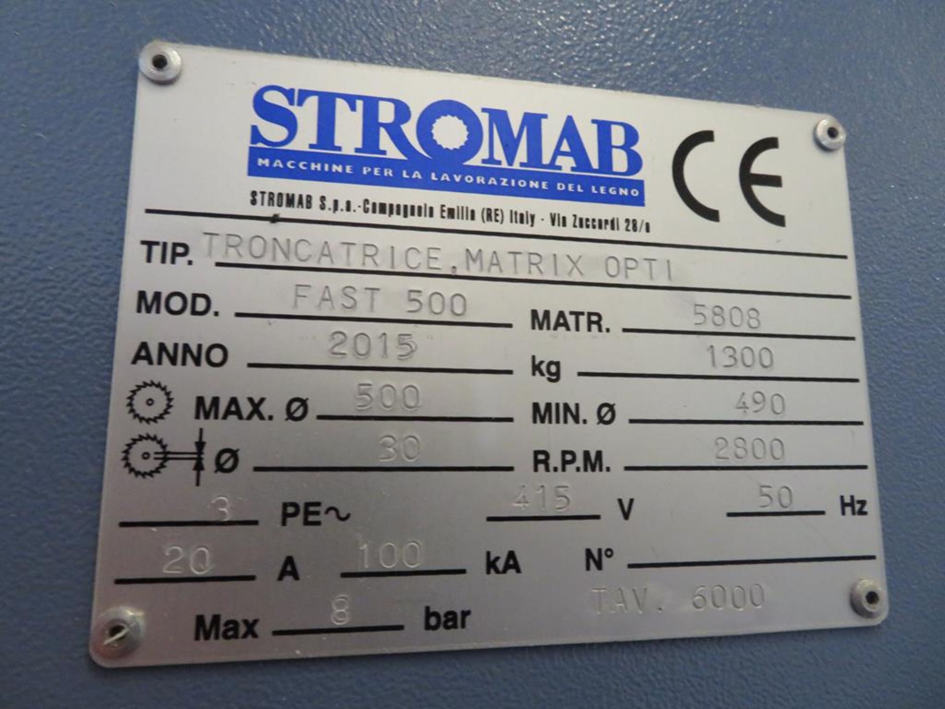 2015 Stromab Matrix Opti Fast 500 Cut to length line - Image 6 of 6