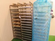 3 x MX Oven 14 Tray Oven Racks & a Qty of Trays -