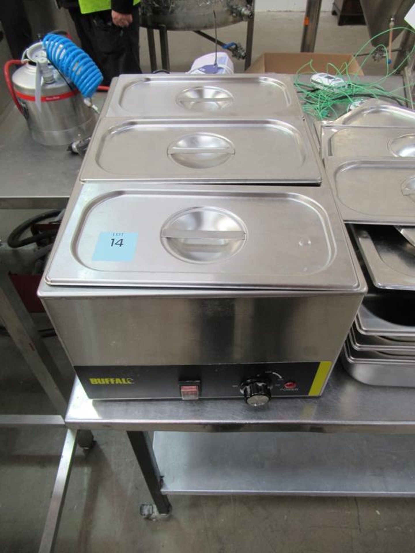 Buffalo 3 section Bain Marie with various spare parts - Image 2 of 2