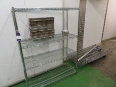 2 x Chrome Wire Racks and contents