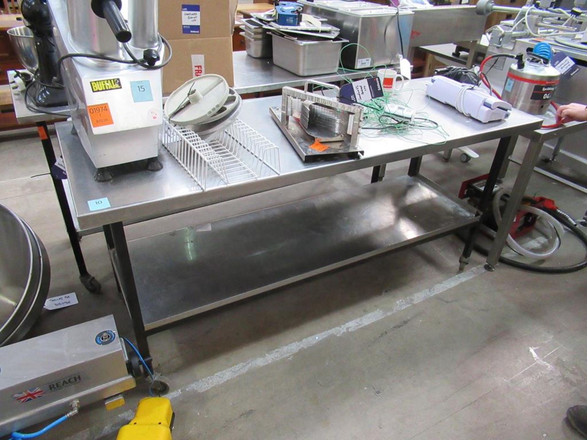 Mobile stainless steel Preparation Table