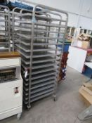 3 x 16 Tier Mobile stainless steel Bakers Trolleys