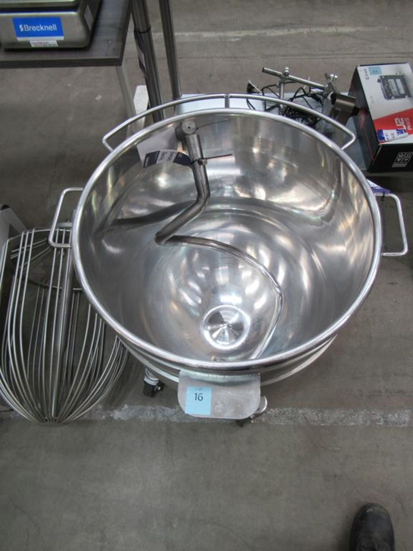 Large Mobile stainless steel Mixing Bowl - Image 4 of 5