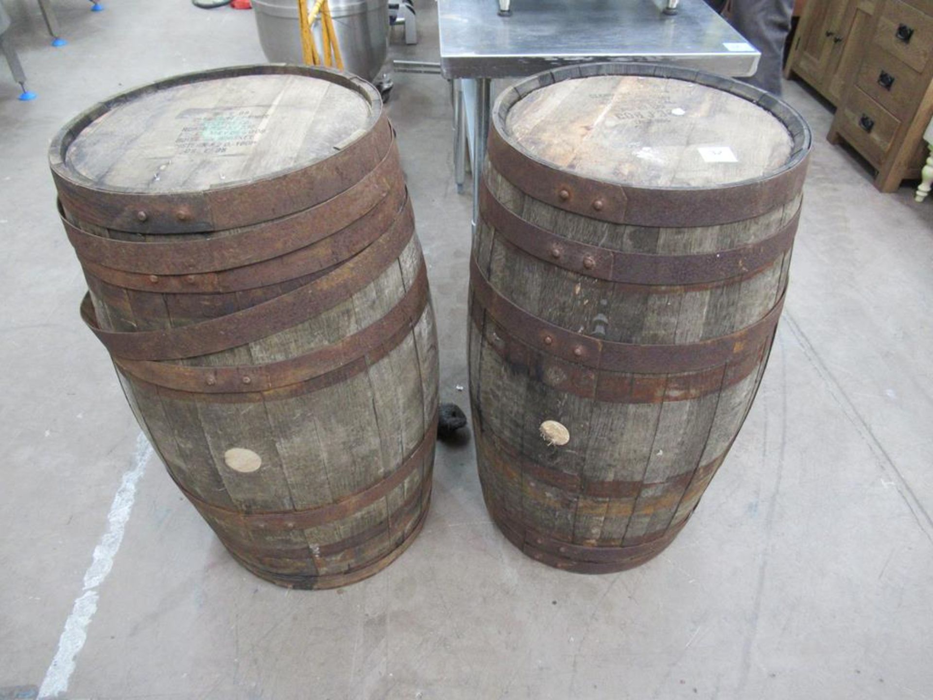 2 x Bourbon Whiskey Barrels