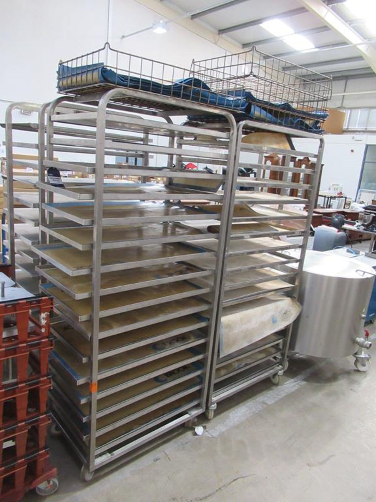 3 x 16 Tier Mobile stainless steel Bakers Trolleys - Image 2 of 2