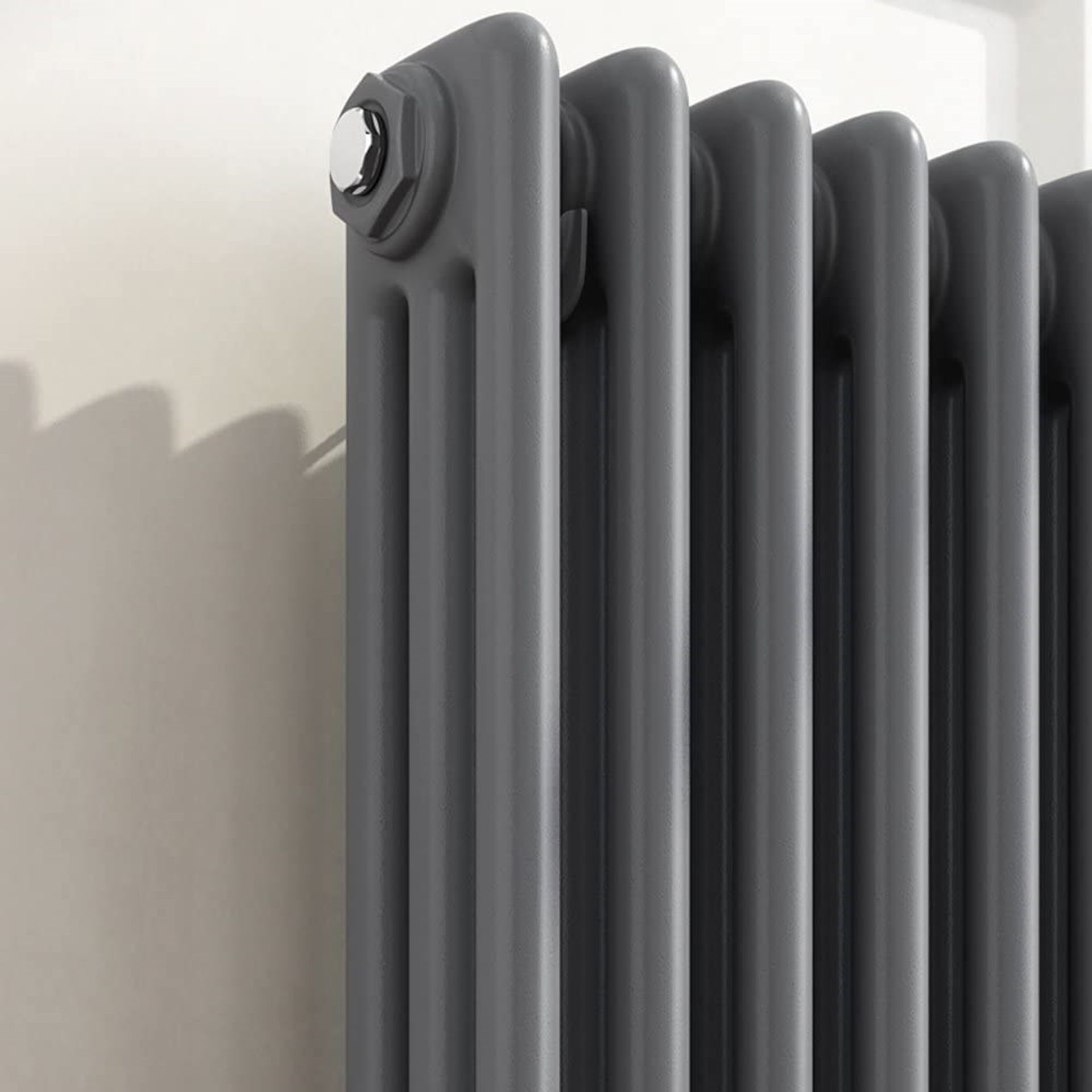 5 BRAND NEW BOXED 600x600mm Anthracite Double Panel Horizontal Colosseum Traditional Radiator.RRP £ - Image 5 of 5