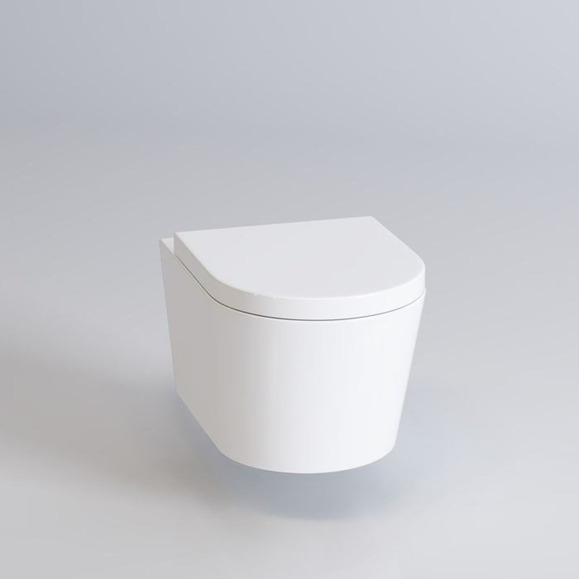 5 BRAND NEW BOXED Lyon II Wall Hung Toilet inc Luxury Soft Close Seat. RRP £349.99.We love this - Image 3 of 3