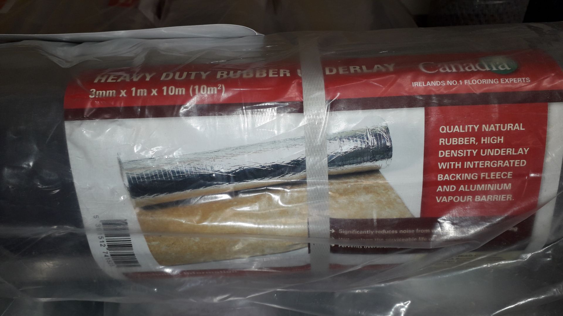 15 x Rolls of Canadia 3mm Heavy Duty Underlay 10m x 1m Rp. £35 Per Roll - Image 3 of 3