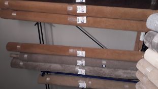 7 x Part Rolls of Carpet - (Carpet rack not included) Located Upstairs