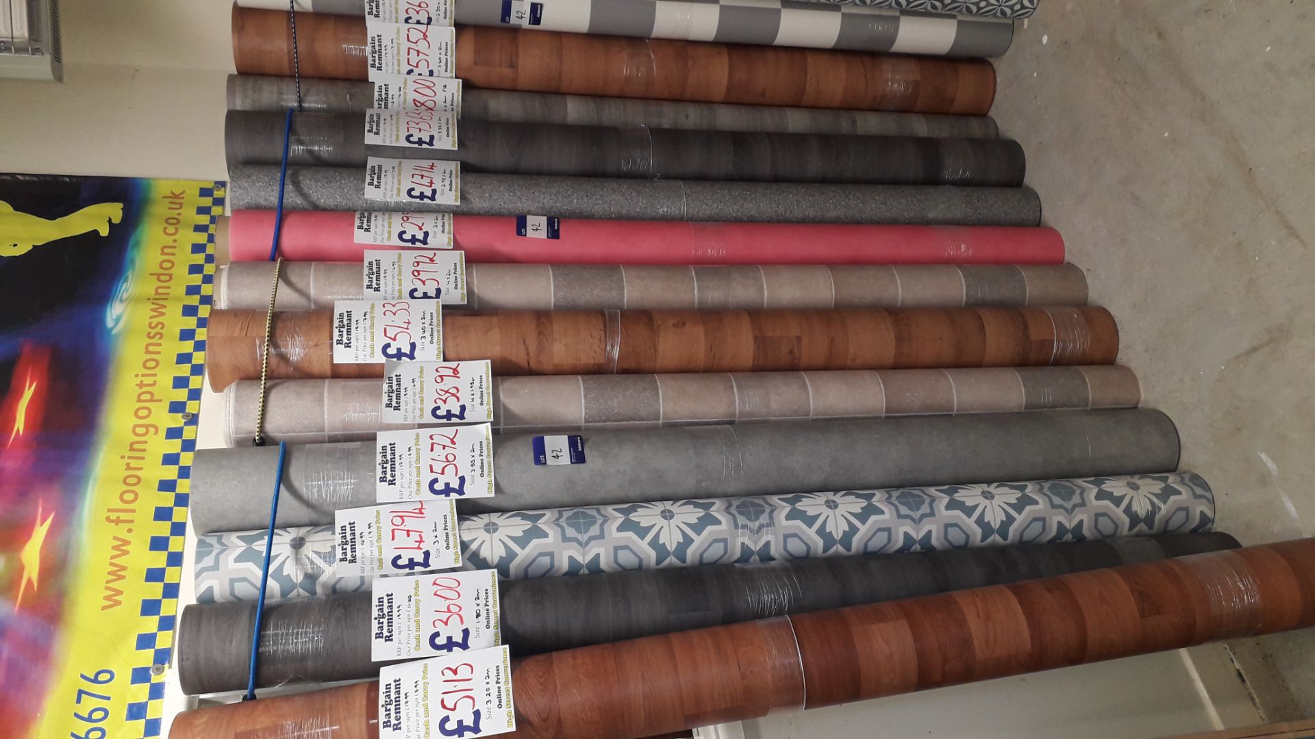 13 x Part Rolls of Various Lino