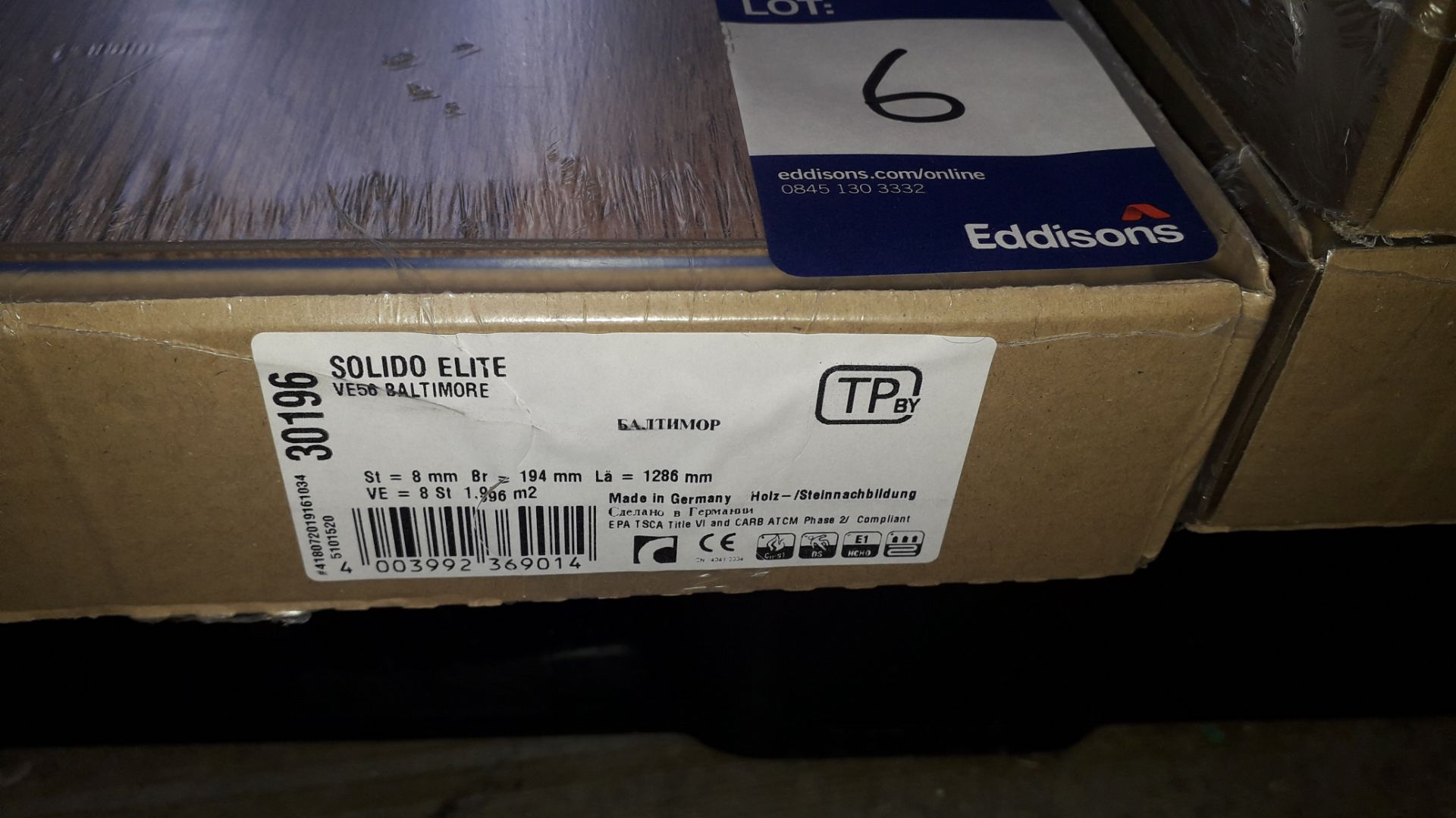 3 Packs of Solid Elite 8mm Baltimore Laminate Flooring 2m² Per Pack - Image 2 of 2