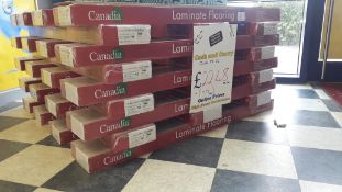 32 Packs of Canadia 12mm 4v Mountain Grey Oak Laminate Flooring – 1.4950m2 Per Pack – RP £22 per