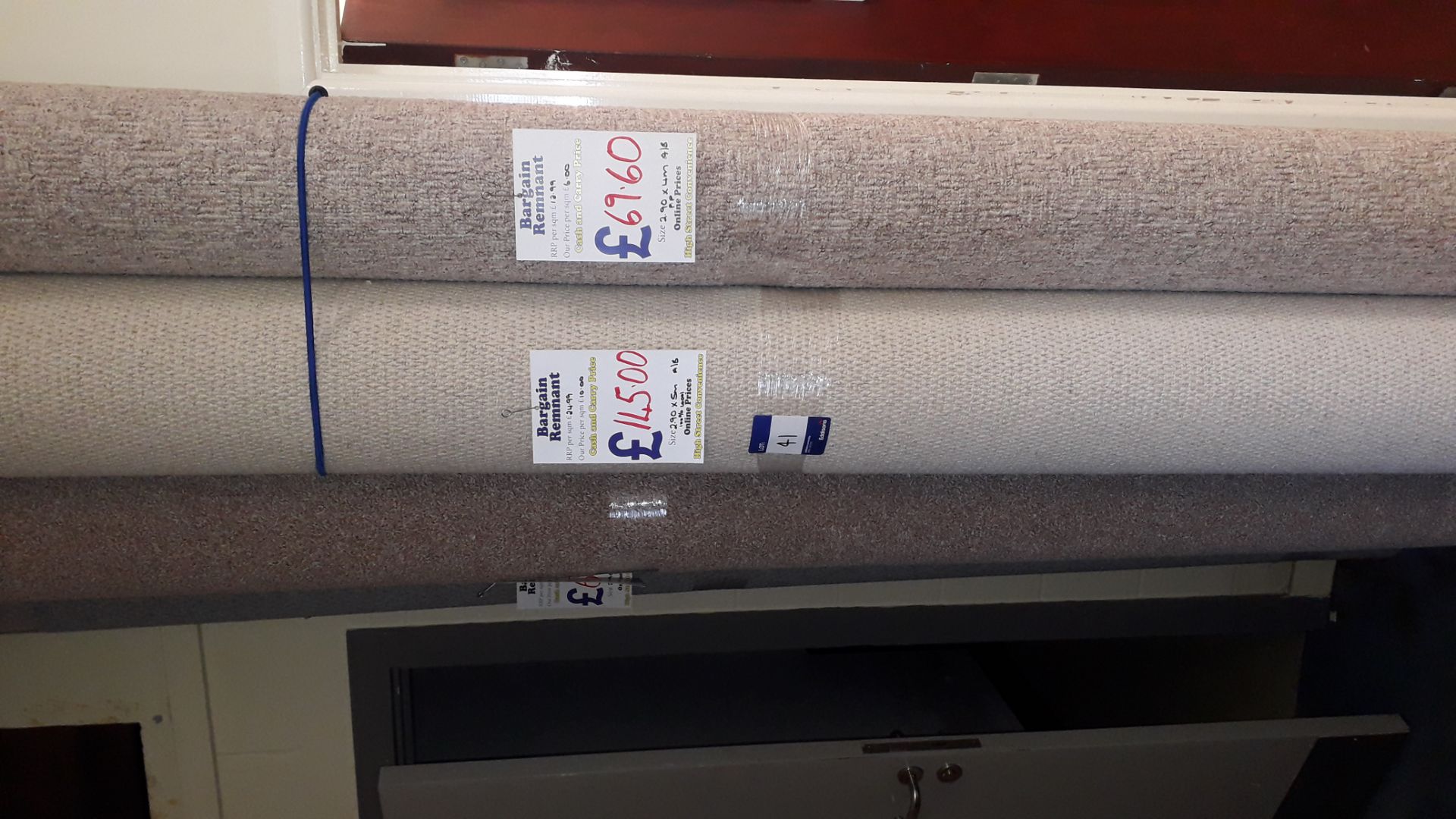 6 x Part Rolls of Various Wool and Polyester Carpet - Image 2 of 5