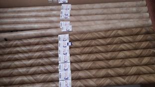 12 x Part Rolls of Various 4m Width Lino Flooring – (Carpet rack not included) Located Upstairs