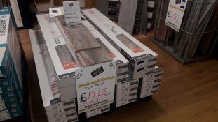 26 Packs of My Floor 12mm My Villa Harbour One Grey Laminate Flooring 1.29m² Per Pack – RP £18 Per