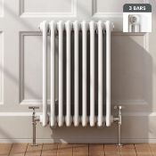 BRAND NEW BOXED 600x600mm White Triple Panel Horizontal Colosseum Traditional Radiator.RRP £399.99.