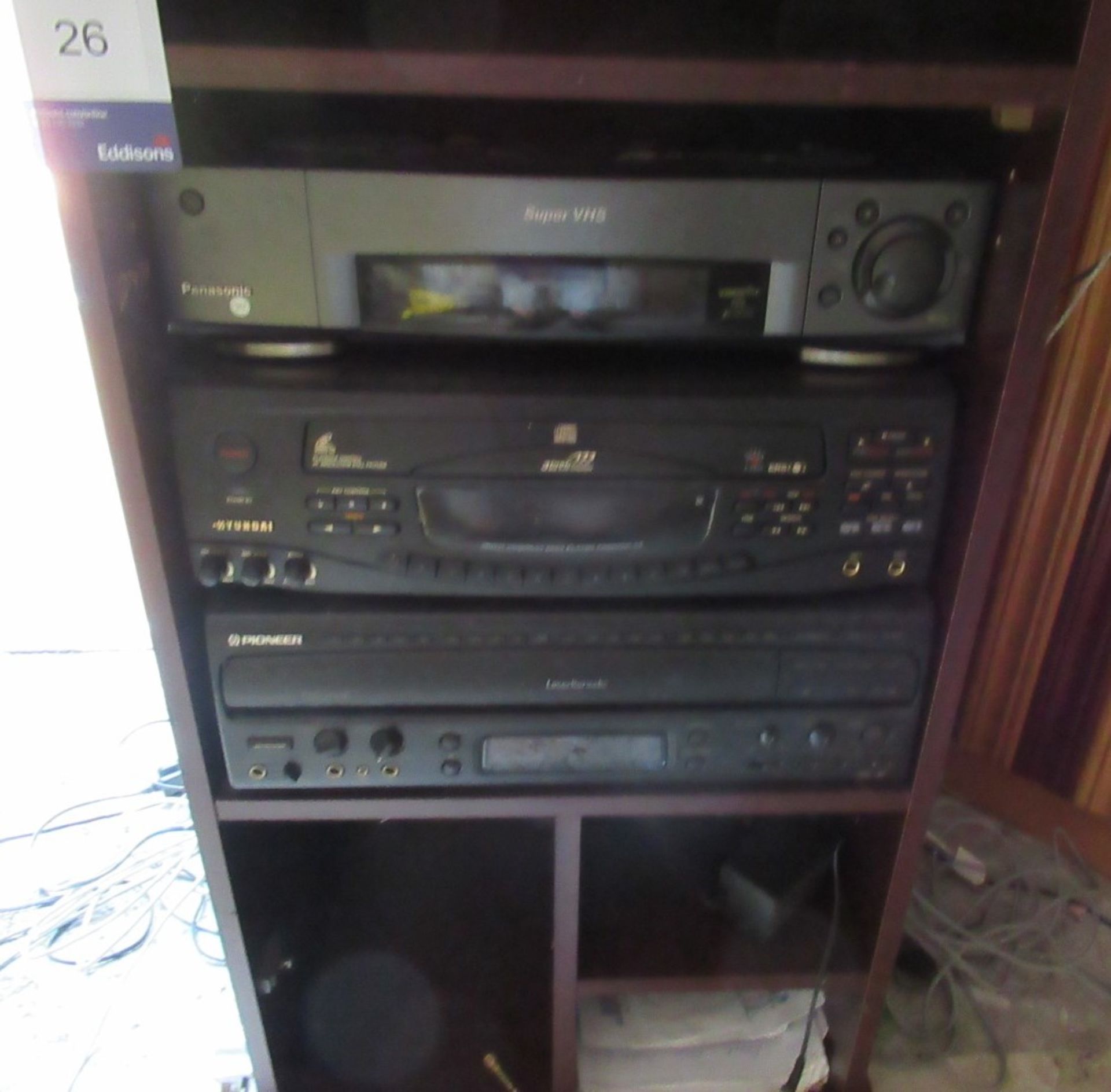 Various Video Recorders / DVD Players and Satellite Receiver Units, Karaoke etc. to Cabinet (Located - Image 3 of 3