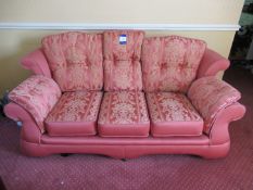 3 Seater Upholstered Sofa with Upholstered Chair