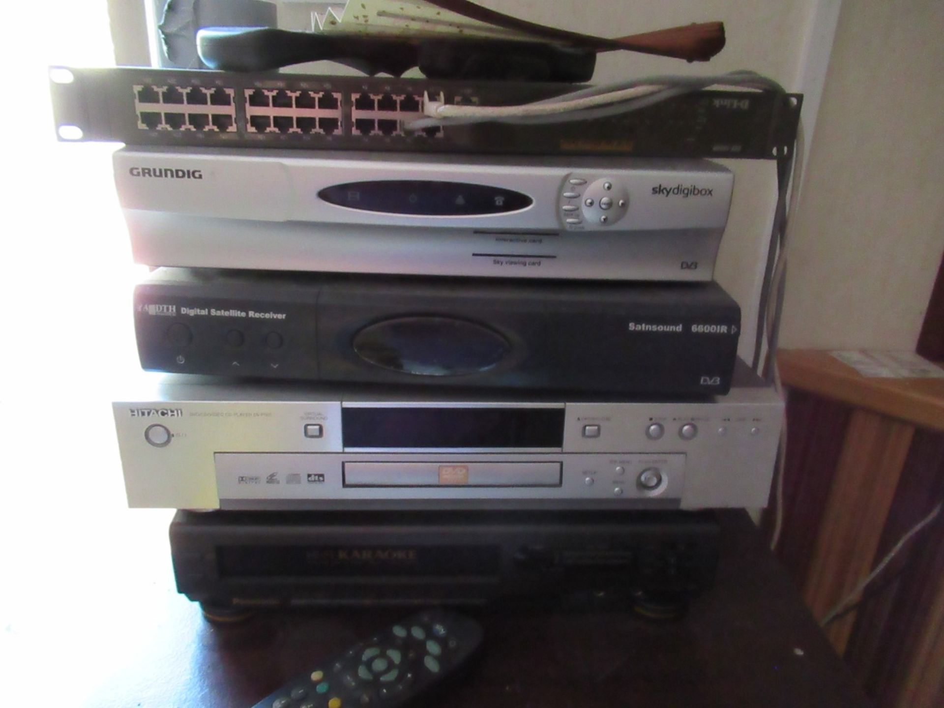 Various Video Recorders / DVD Players and Satellite Receiver Units, Karaoke etc. to Cabinet (Located - Image 2 of 3