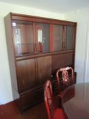 Dark Oak Effect Multi Cupboard / Drawer Dining Room Unit 1950 x 1850 x 460mm