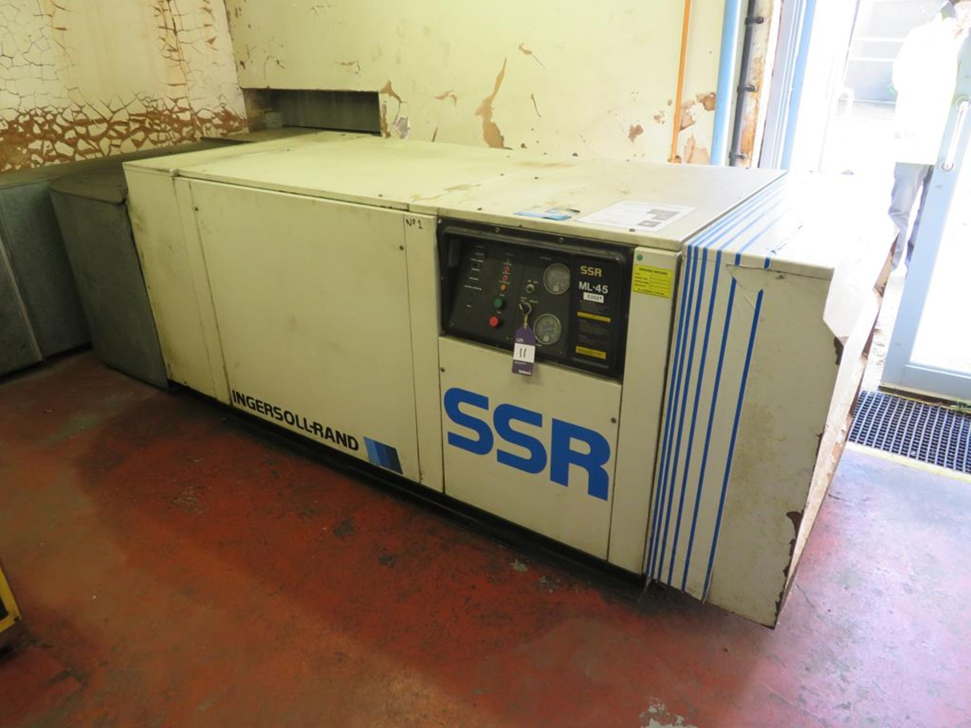 Ingersoll Rand SSR Ml-45 Screw Compressor & a HPC Plusair AS 30 Screw Compressor