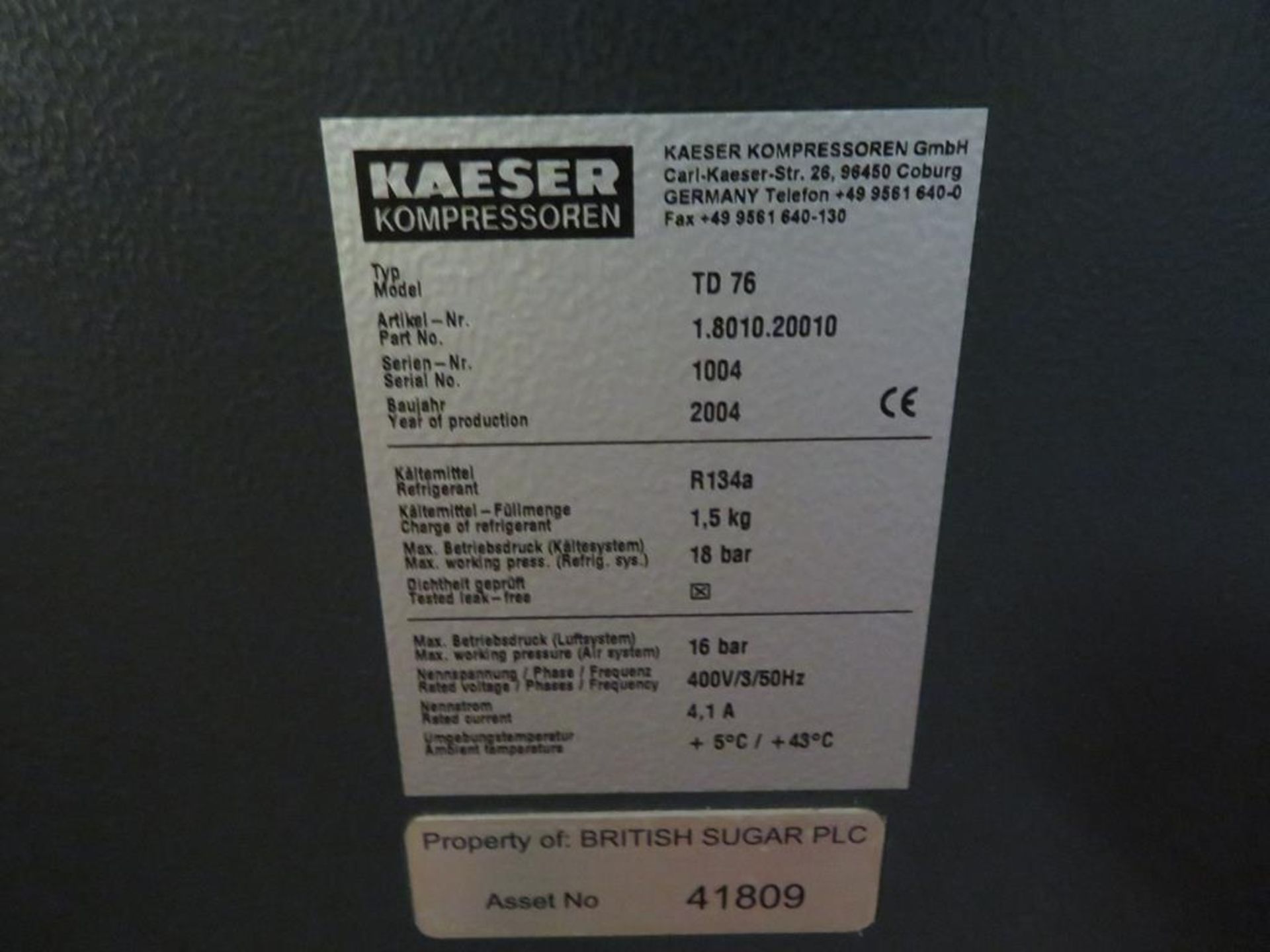 Kaeser Compresses Air System inc 2015 Kaeser CSD 105 SFC Screw Compressor - Image 16 of 25