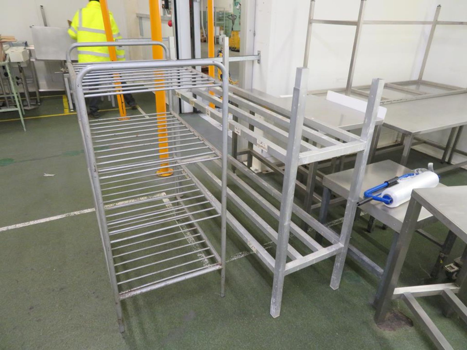 10 various Stainless Steel Tables (the Largest 1800 x 750mm) and an Aluminium Stand - Image 2 of 4