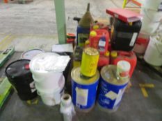 Qty of lubricants etc.