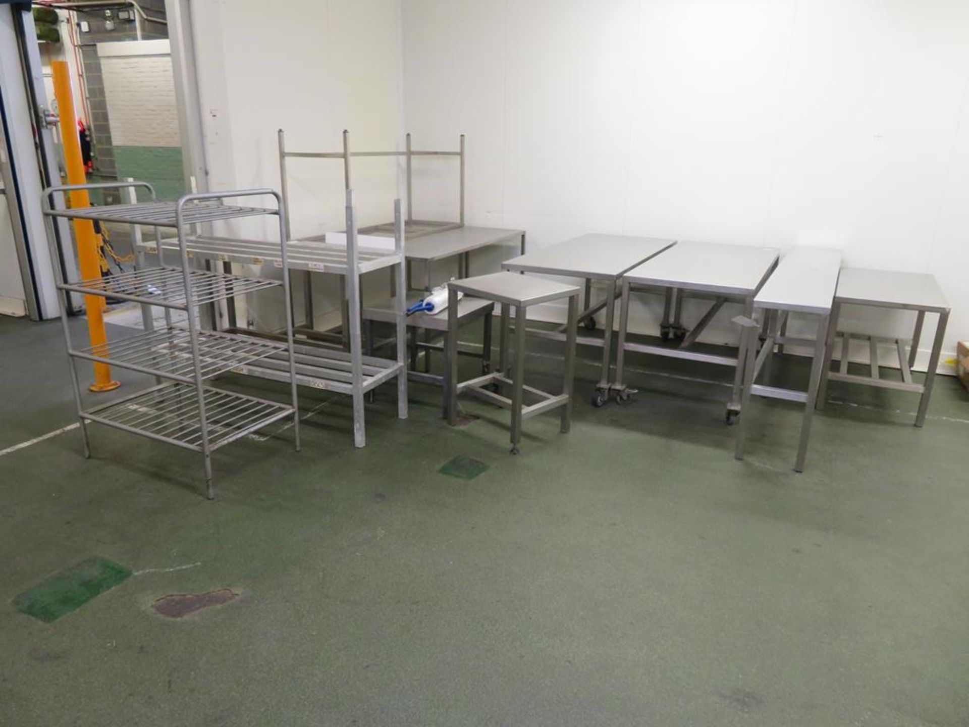 10 various Stainless Steel Tables (the Largest 1800 x 750mm) and an Aluminium Stand - Image 4 of 4