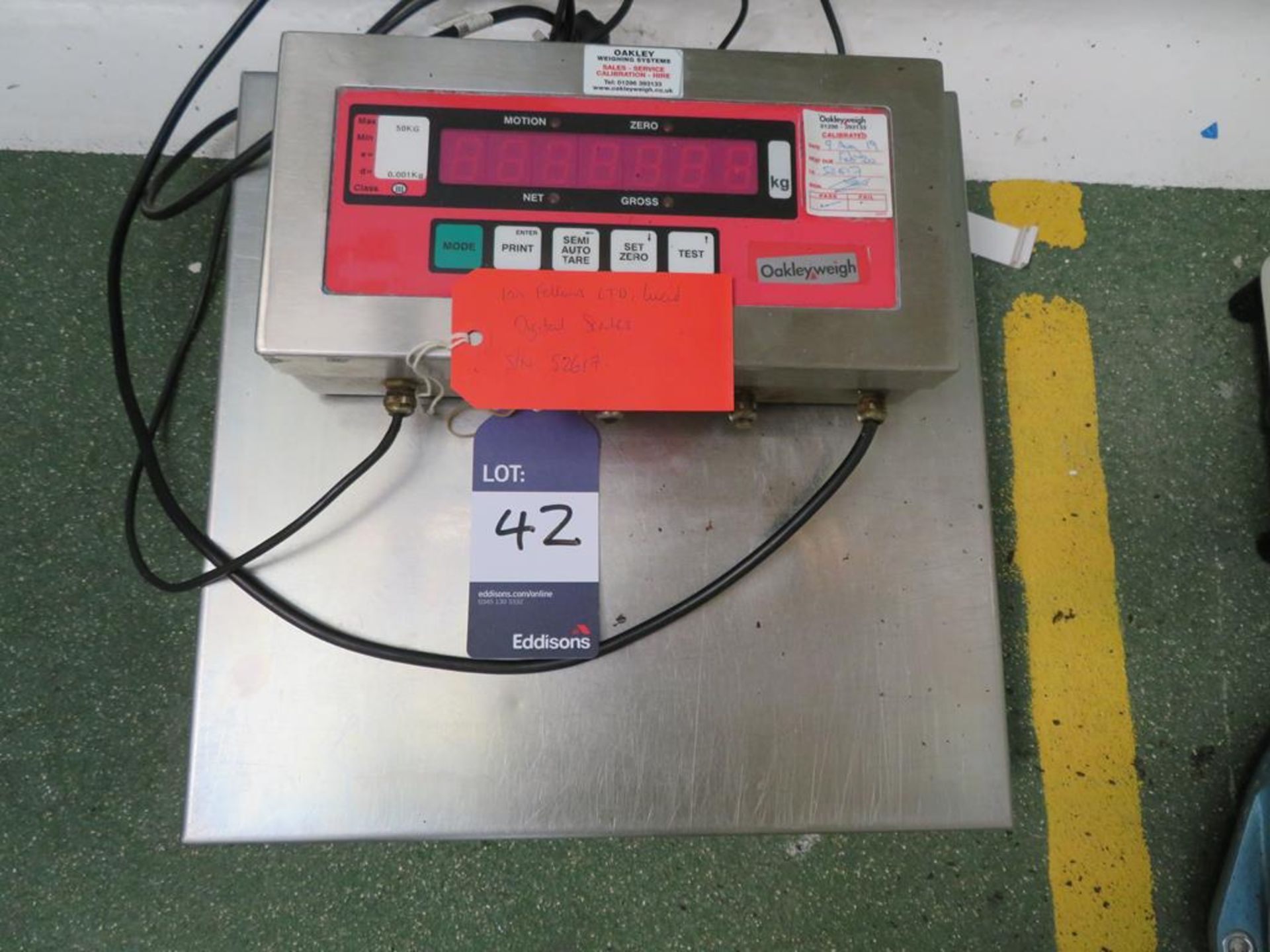 Stainless Steel Jacketed Weigh Platform with Digital Scale