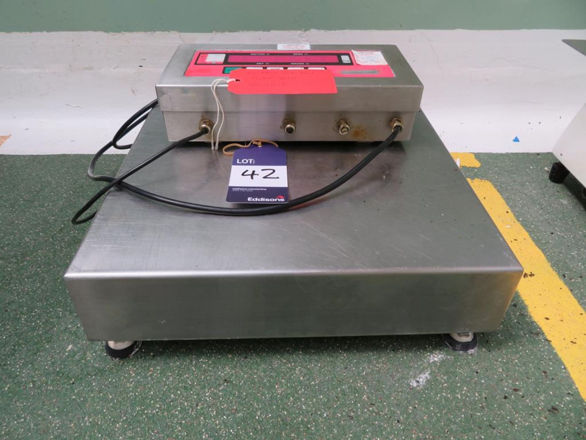 Stainless Steel Jacketed Weigh Platform with Digital Scale - Image 3 of 3