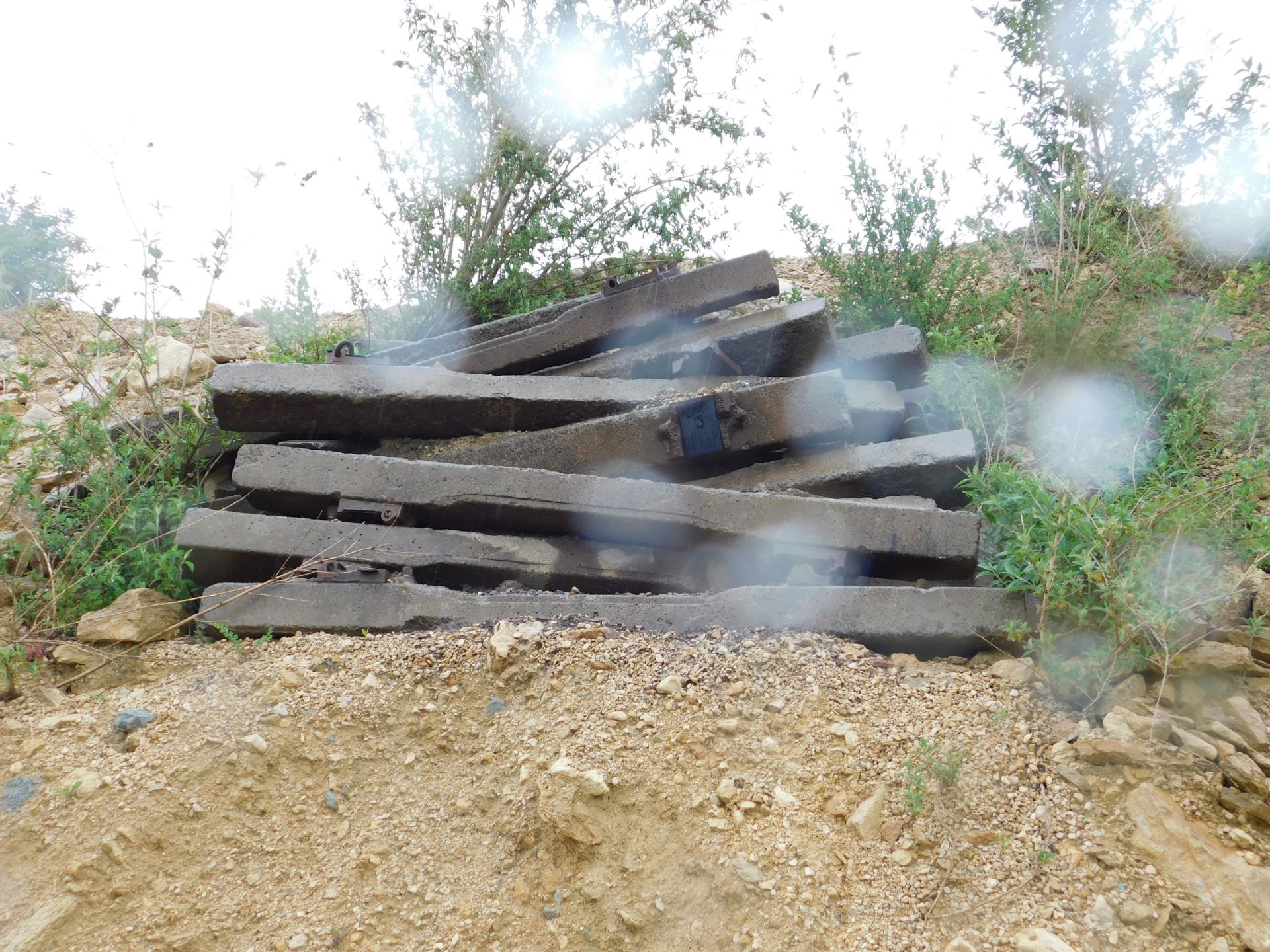 Approximately 12 x concrete railway sleepers, appr - Image 2 of 2