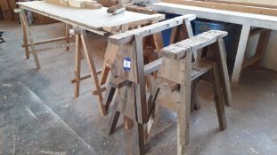 8 x Wooden Trestles