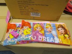 240 x BRAND NEW DISNEY PRINCESS LARGE FLAT PVC PENCIL CASES. RRP £4.99 EACH